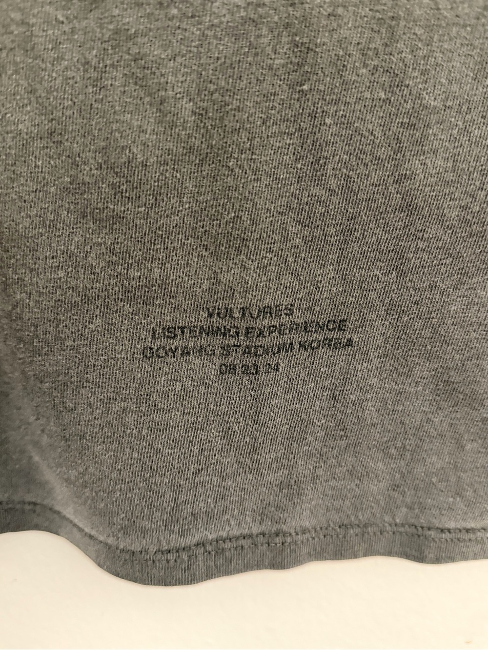 Yeezy Men's Oversized Short Sleeve Tee in Washed Gray - Picture 4 of 4